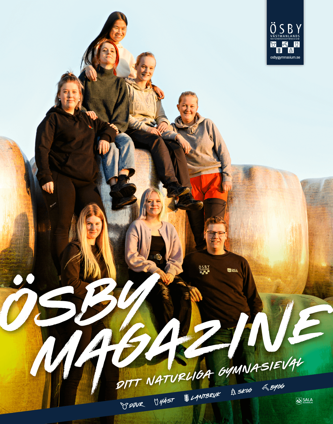 Omslaget till Ösby gymnasiums magasin nr 2 - Creative Mill Kommunikationsbyrå