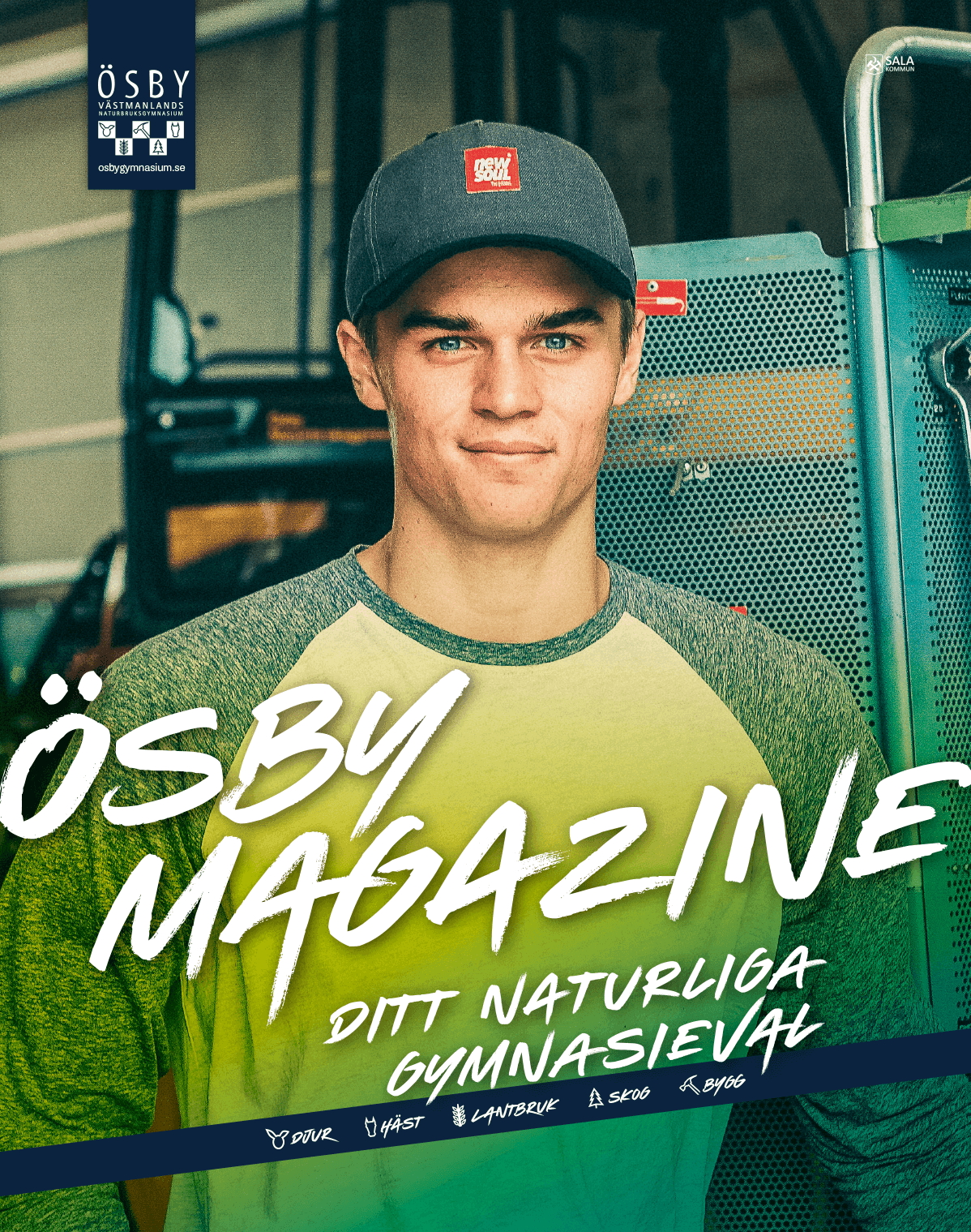 Omslaget till Ösby gymnasiums magasin nr 1 - Creative Mill Kommunikationsbyrå